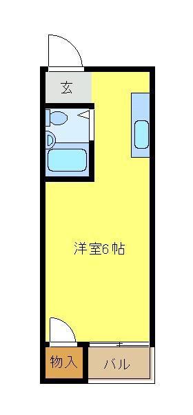 ラフィーネ3号館(ワンルーム/3階)の間取り写真