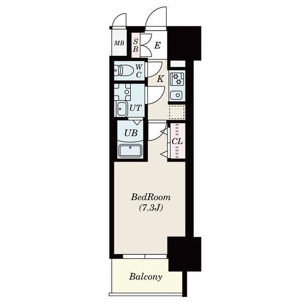 S-RESIDENCE池下駅前(1K/3階)の間取り写真