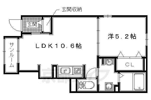 アネックス中央(1LDK/1階)の間取り写真