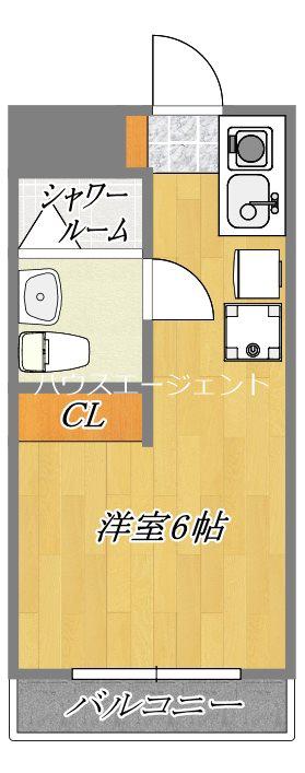 東京メトロ東西線 浦安駅(千葉) 徒歩8分 3階建 築38年(ワンルーム/1階)の間取り写真