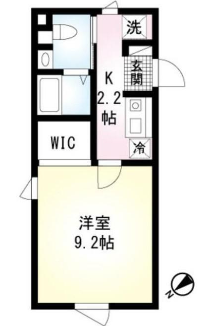 HISUI APARTMENT(1K/2階)の間取り写真