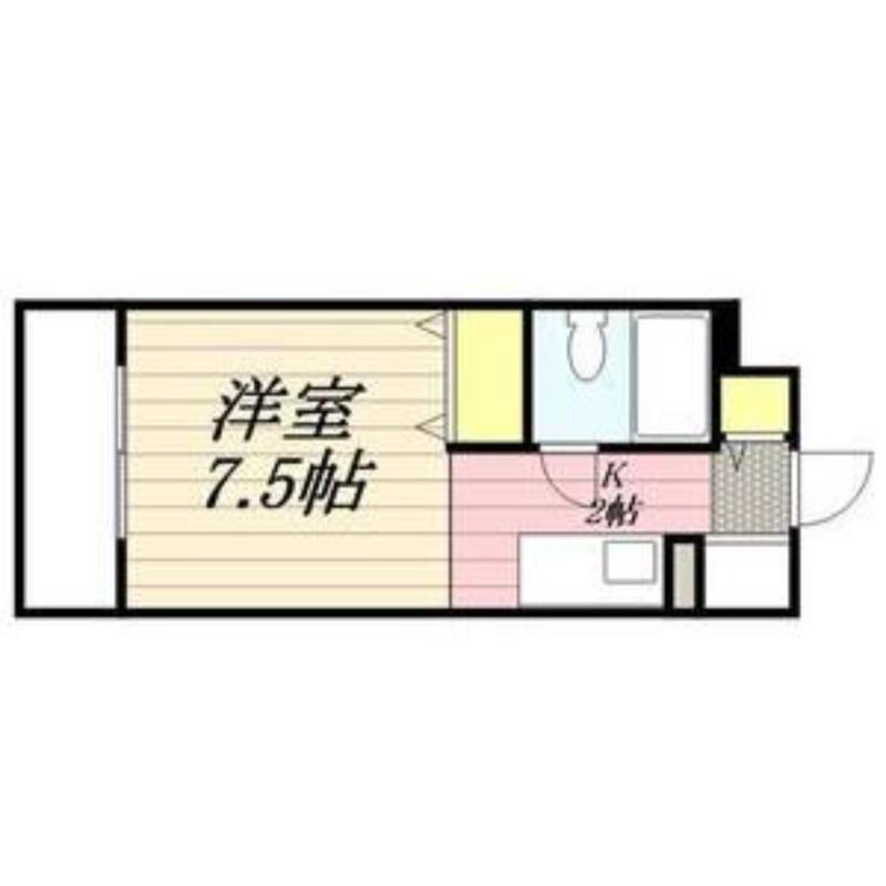メゾン・ド・ウルス(ワンルーム/3階)の間取り写真