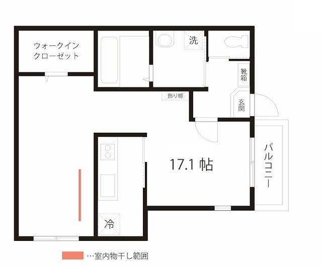 QUIET CRAB HOUSE MIX 羽田(1K/3階)の間取り写真