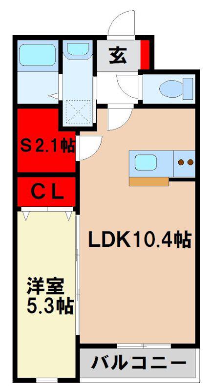 LIFEFIELD桜台(1SLDK/3階)の間取り写真