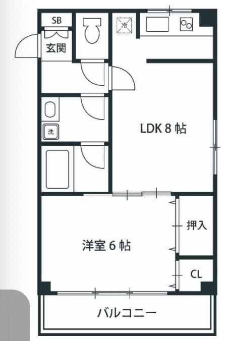 ワコーレ千住マンションA棟(1LDK/1階)の間取り写真