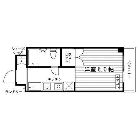 スチューデントプラザアイ(1K/4階)の間取り写真