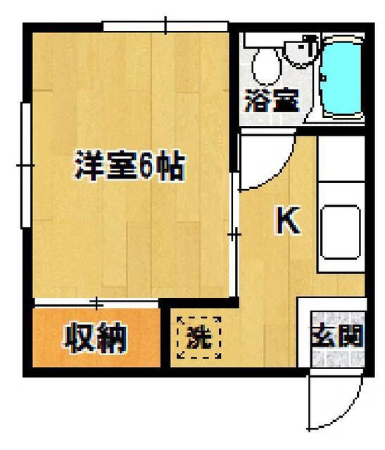 江戸ビル(1K/3階)の間取り写真