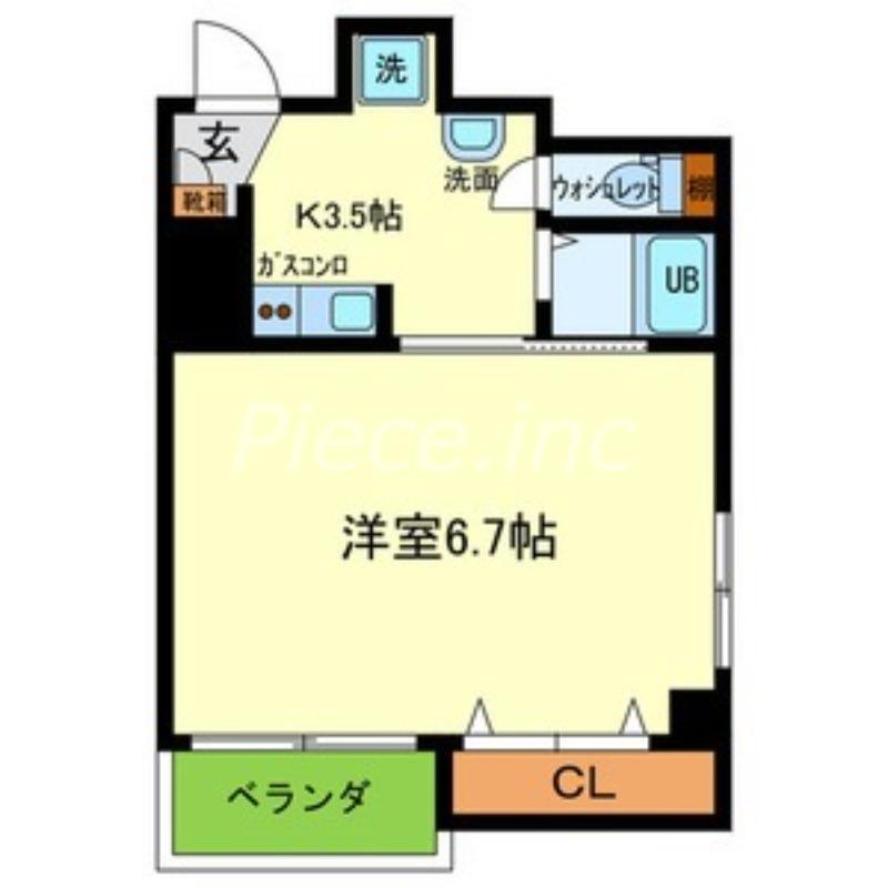 KANAI DENTAL BLD(1K/2階)の間取り写真