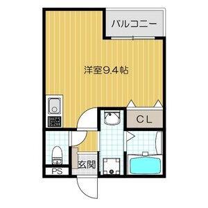 REGIES八尾駅前(ワンルーム/1階)の間取り写真