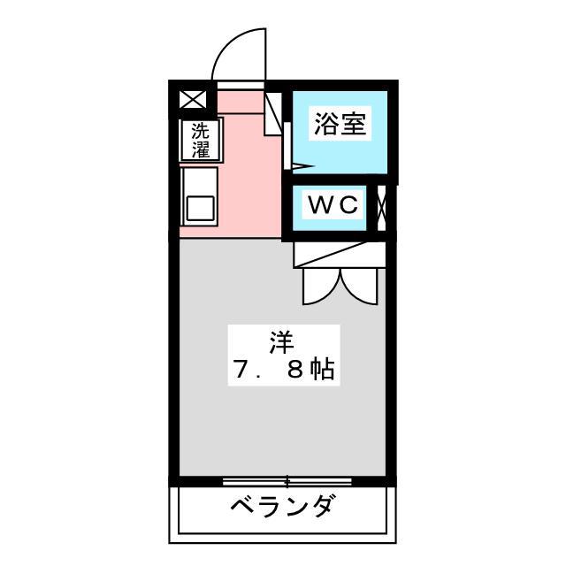 パレス川尻(ワンルーム/1階)の間取り写真