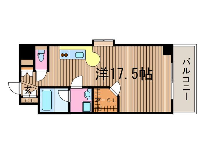 プログレンス横須賀本町(ワンルーム/3階)の間取り写真
