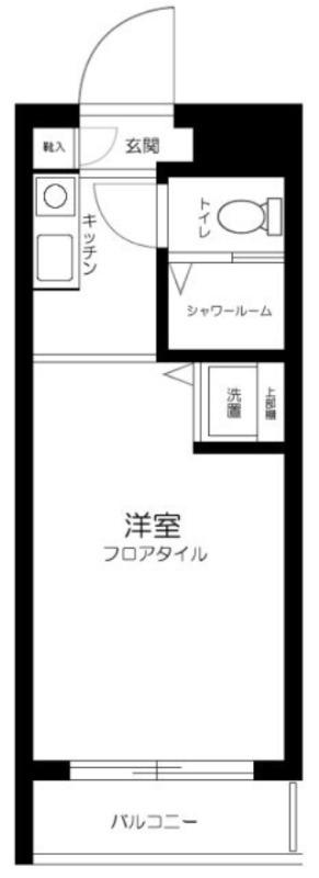 ステーションプラザ多摩川(ワンルーム/1階)の間取り写真