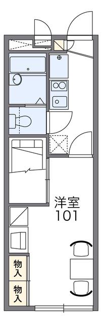 レオパレスMACHIYA(1K/1階)の間取り写真