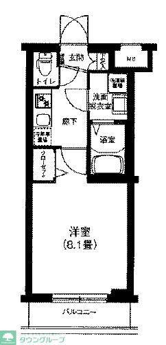 アイル プレミアム向島(1K/3階)の間取り写真