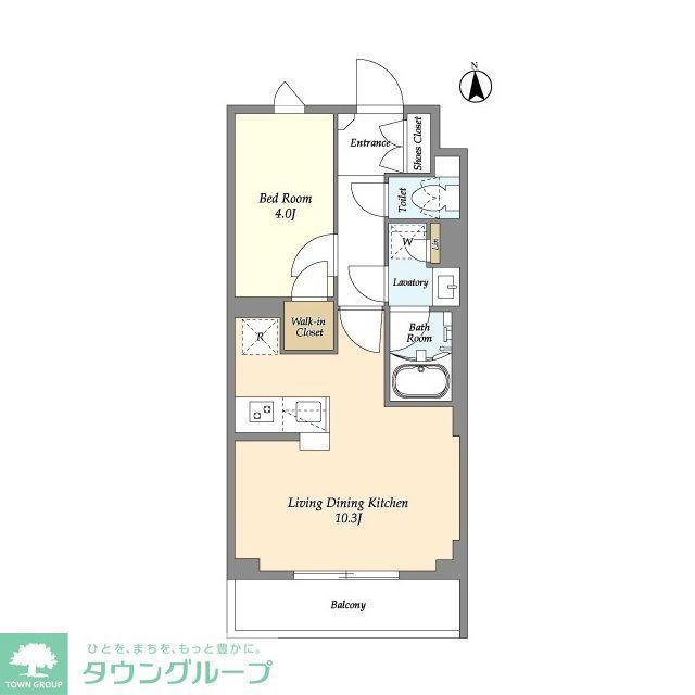 ルネサンスコート上北沢GRAND(1LDK/4階)の間取り写真