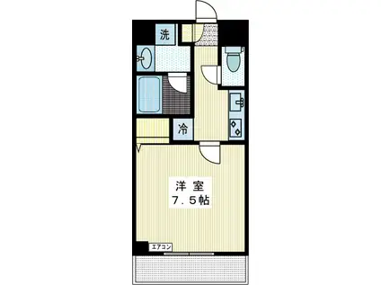 ANNEX M-アネックス向ヶ丘-(1K/1階)の間取り写真