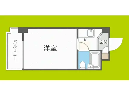 都島セントラルマンション(ワンルーム/4階)の間取り写真