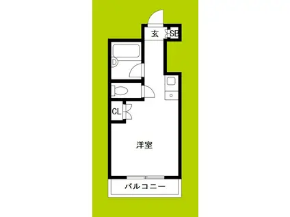 スカイ都島(ワンルーム/7階)の間取り写真