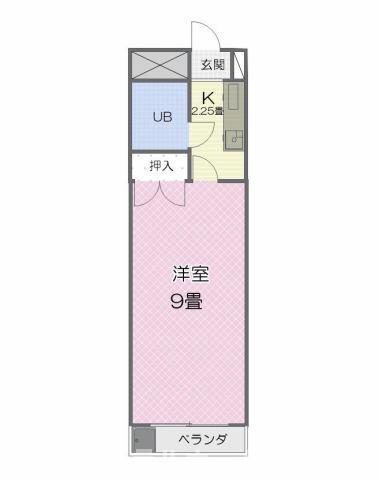 アーバンハイツ石塚(1K/1階)の間取り写真