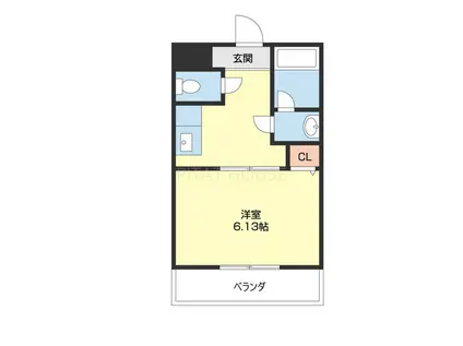 パインフィールド(1K/2階)の間取り写真