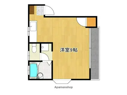 ハイツ小泉(ワンルーム/2階)の間取り写真