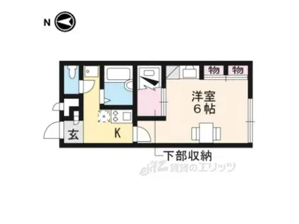 レオパレス 八条Ⅱ(1K/1階)の間取り写真