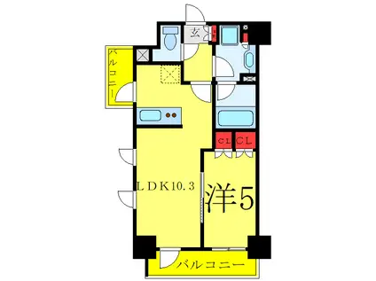 オープンレジデンシア王子(1LDK/8階)の間取り写真