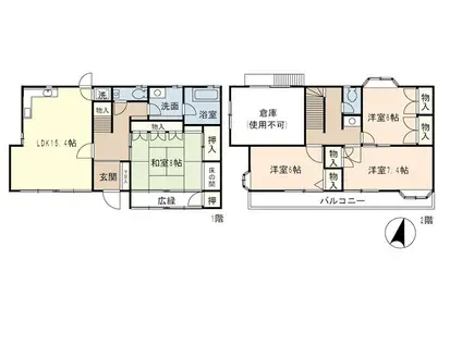 アーバンハイツ(4LDK/1階)の間取り写真