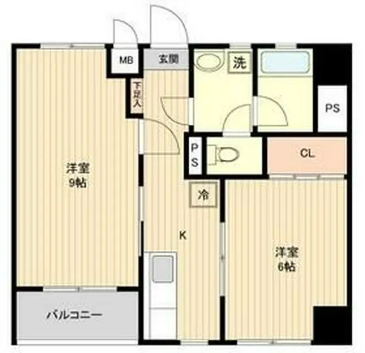 ハイライフ恵比寿 3階階 間取り
