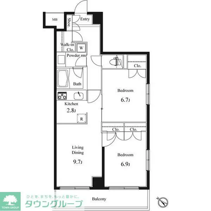プライマル小石川 5階階 間取り