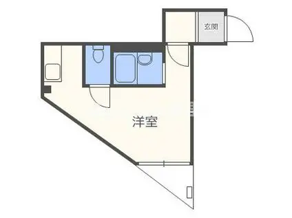 住之江I番館(ワンルーム/1階)の間取り写真