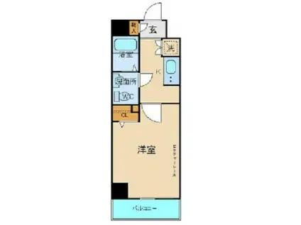 ステージファースト池袋アジールコート(1K/7階)の間取り写真