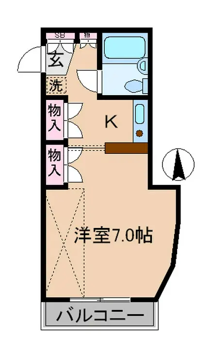 ベルトピア日吉II 3階階 間取り