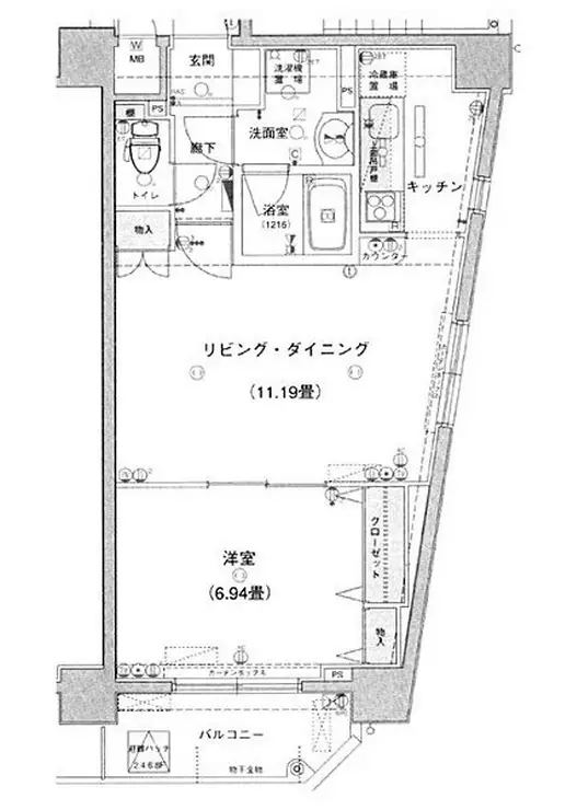 レグノ・ティーダ東京イースト 3階階 間取り