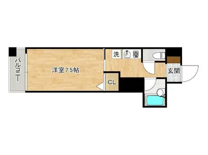 フィットライフ 馬借(1K/5階)の間取り写真