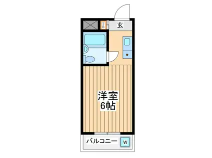 プラザ210 ヤノクチ(ワンルーム/1階)の間取り写真