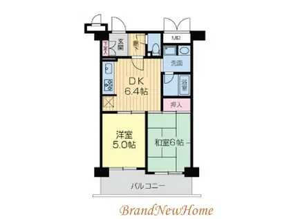 レピア堺湊(2DK/2階)の間取り写真