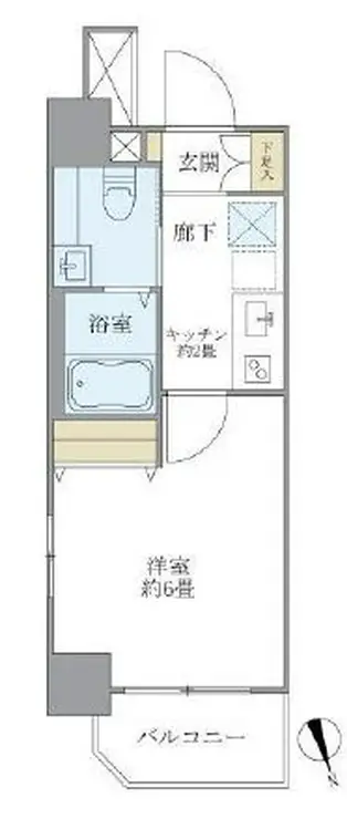 J-Cloud横浜鶴見 6階階 間取り