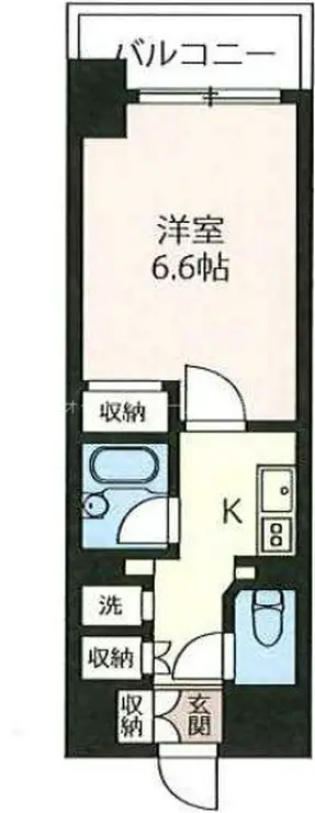 エスティメゾン神田 5階階 間取り