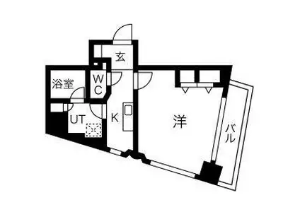 EFFORT-II(1K/2階)の間取り写真