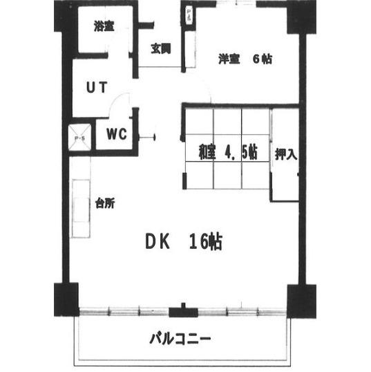 パークレジデンス(3DK/5階)の間取り写真