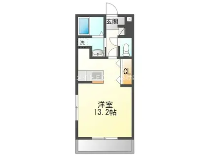 MS DREAM VII(ワンルーム/1階)の間取り写真