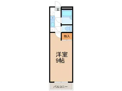 パレス丹羽(1K/2階)の間取り写真