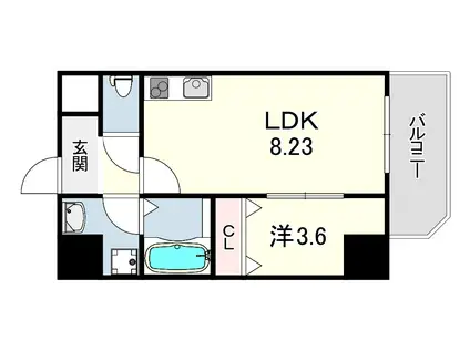 MAISON PREMIER 6(1LDK/5階)の間取り写真