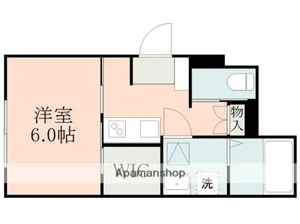 アズール琴平(1K/1階)の間取り写真