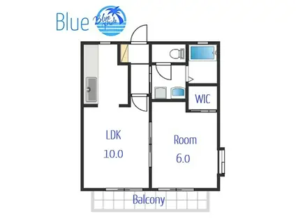 メーア茅ヶ崎(1LDK/1階)の間取り写真