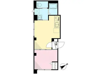 LUCE S(1DK/1階)の間取り写真