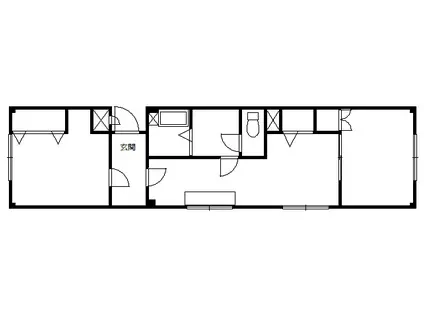 グランドソレーユ(2LDK/1階)の間取り写真