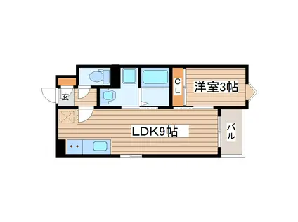 REGALEST SOFIA I(1LDK/1階)の間取り写真