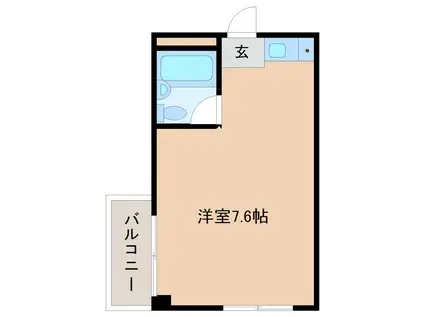 エメラルド立花北(ワンルーム/3階)の間取り写真